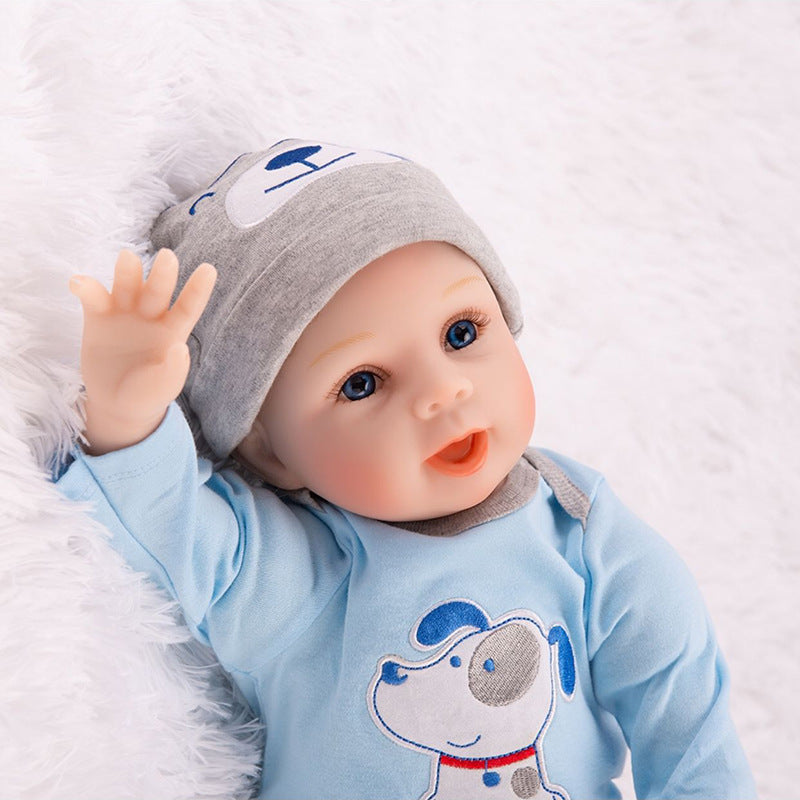 Baby doll wearing cute outfit and accessories