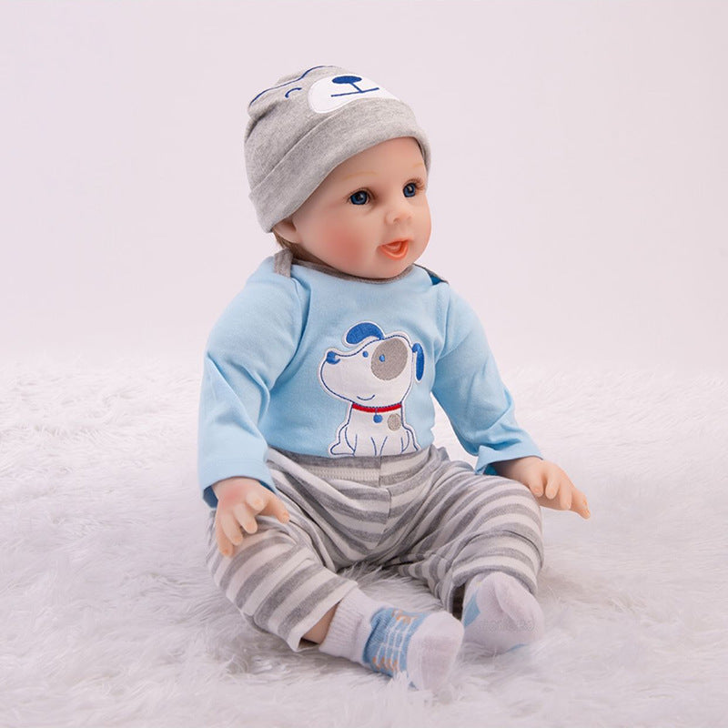 Baby doll with included accessories and clothing