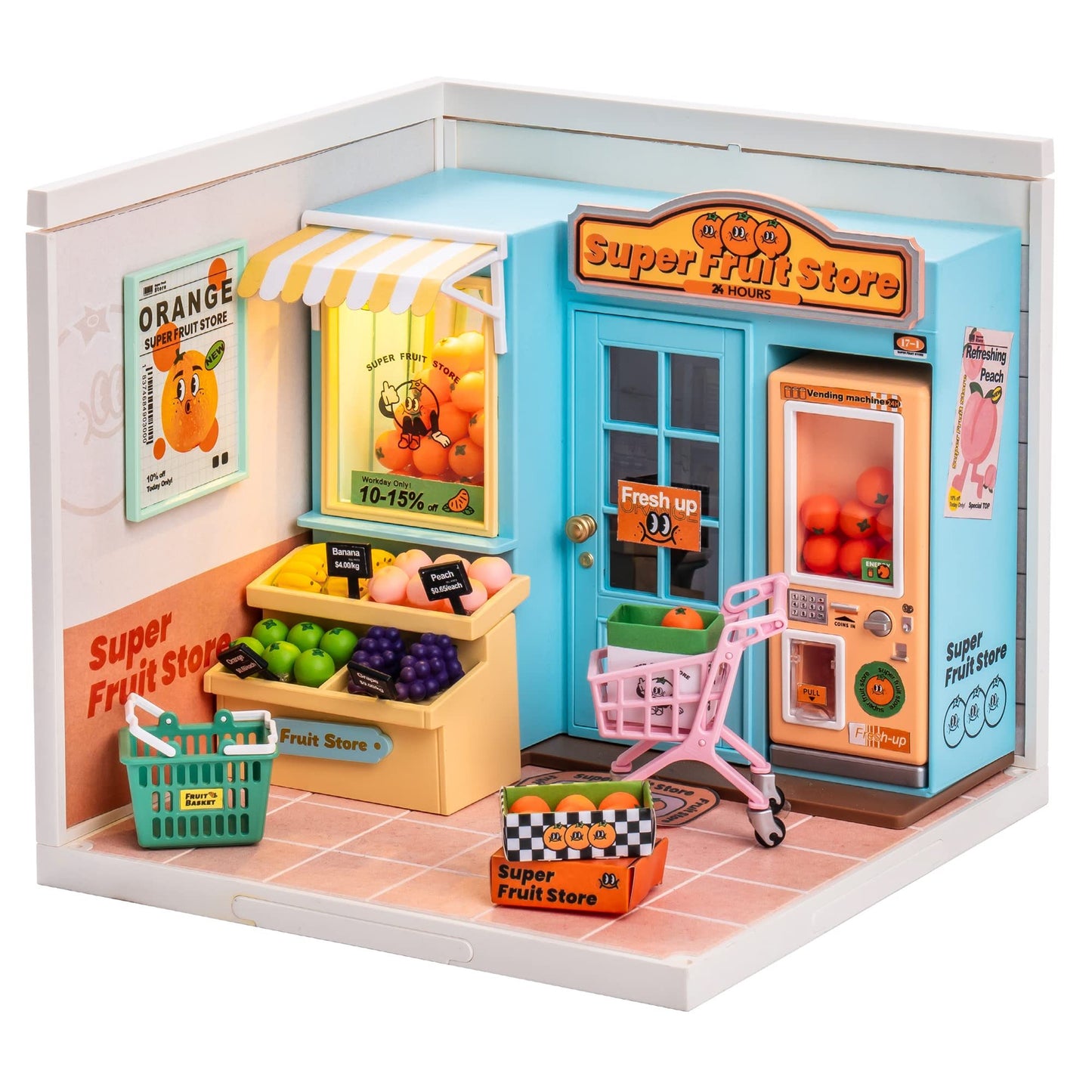 Detailed miniature house parts and accessories