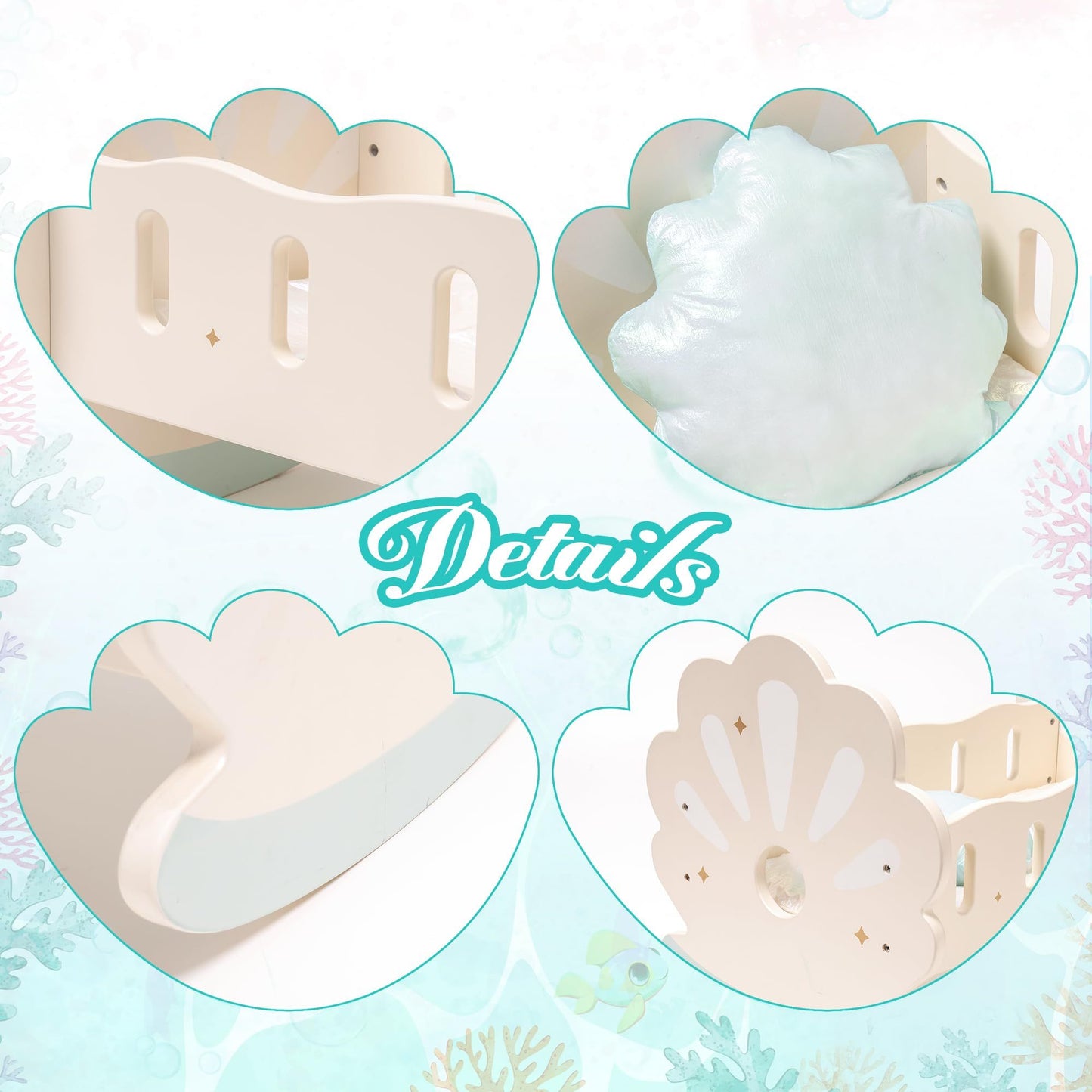 Baby doll crib with included bedding accessories