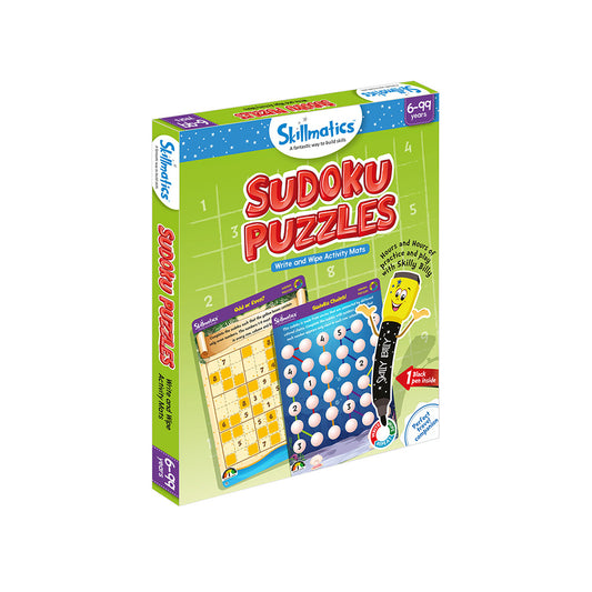 Box of Skillmatics Sudoku Puzzles on a white background